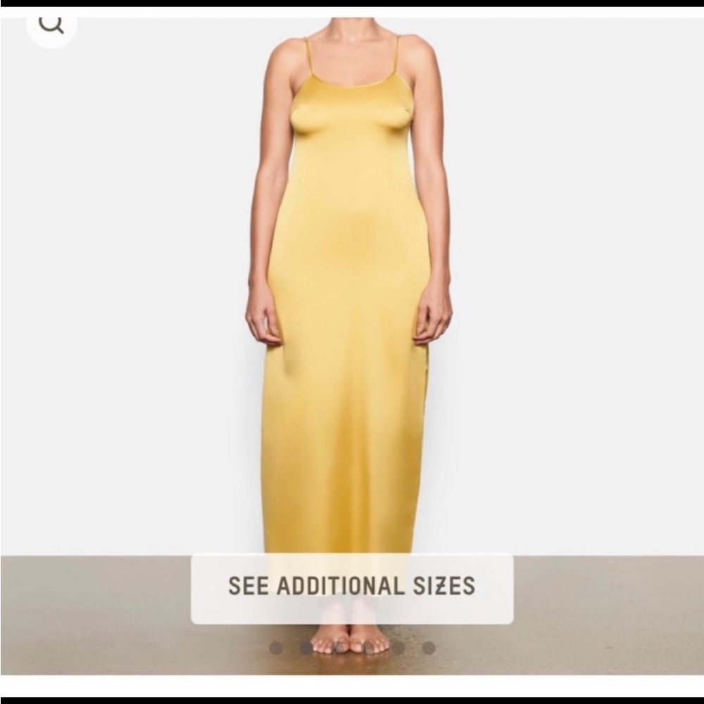 Kardashian Yellow Slip Dress